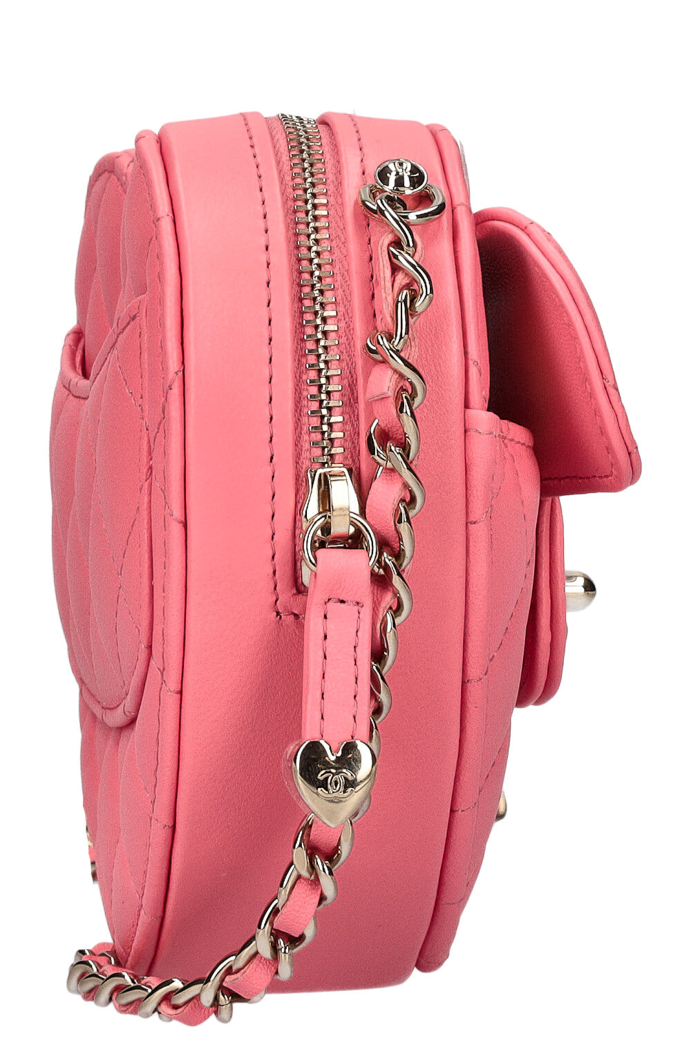 CHANEL In Love Heart Bag Small Pink