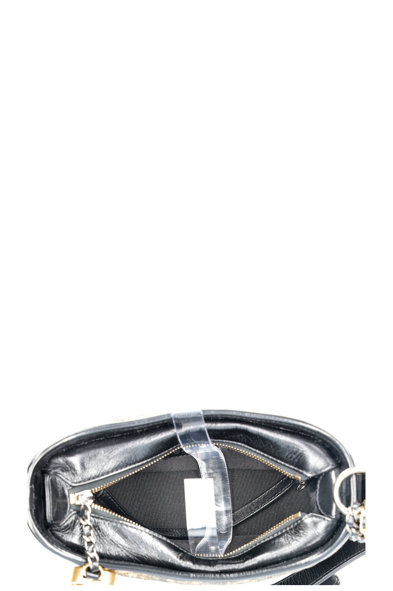 CHANEL Small Gabrielle Bag Gold Black