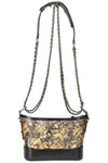 CHANEL Small Gabrielle Bag Gold Black