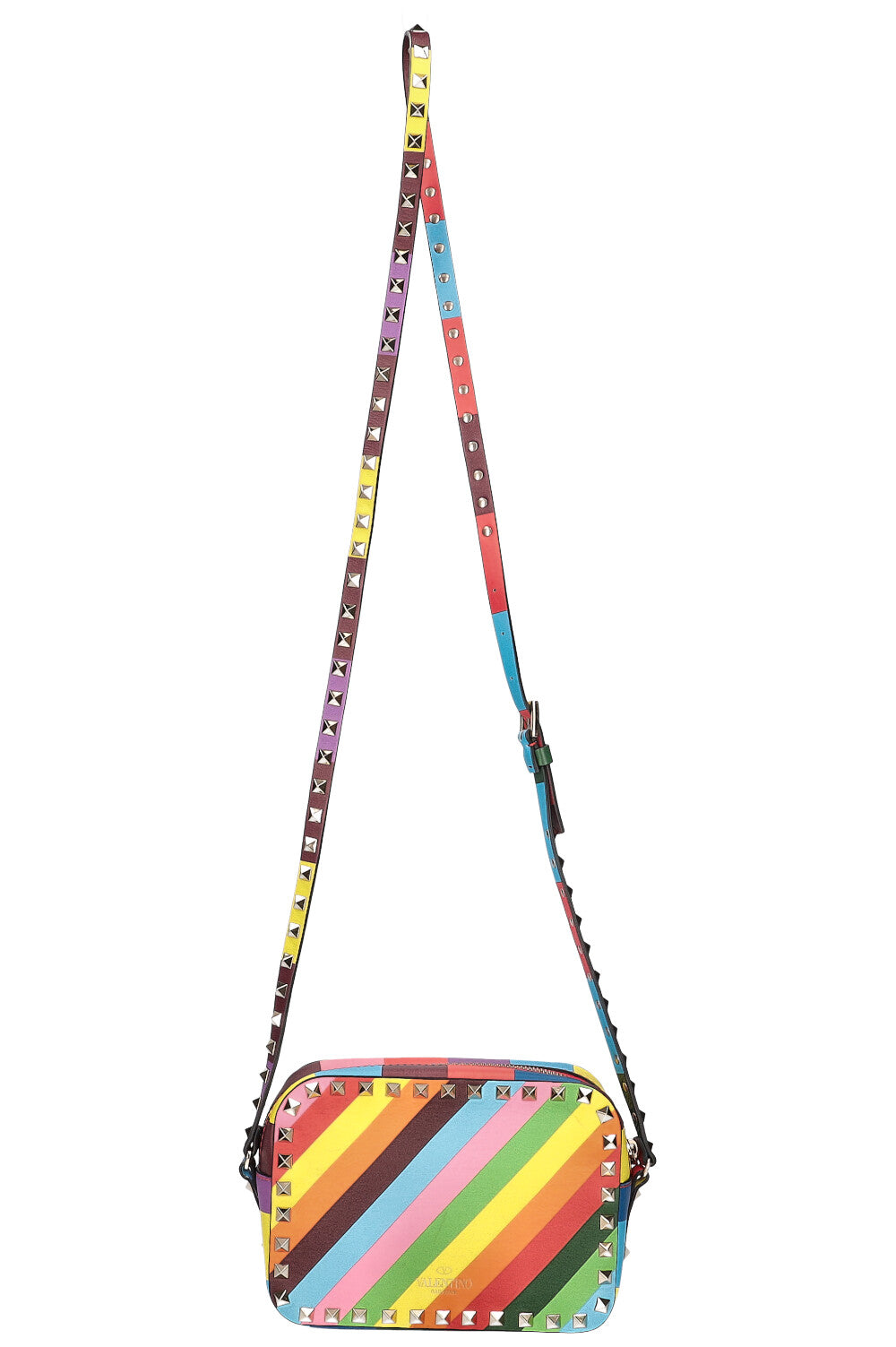 VALENTINO Rockstud 1973 Camera Bag Rainbow