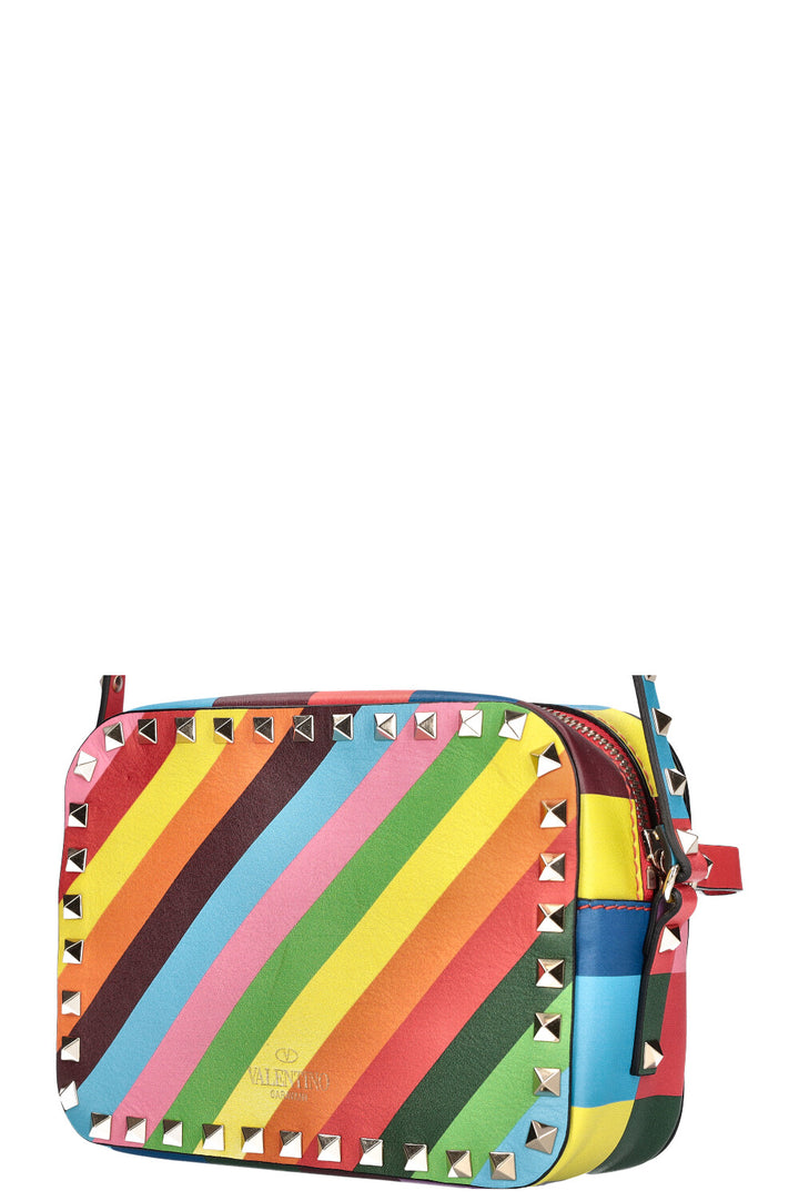 VALENTINO Rockstud 1973 Camera Bag Rainbow