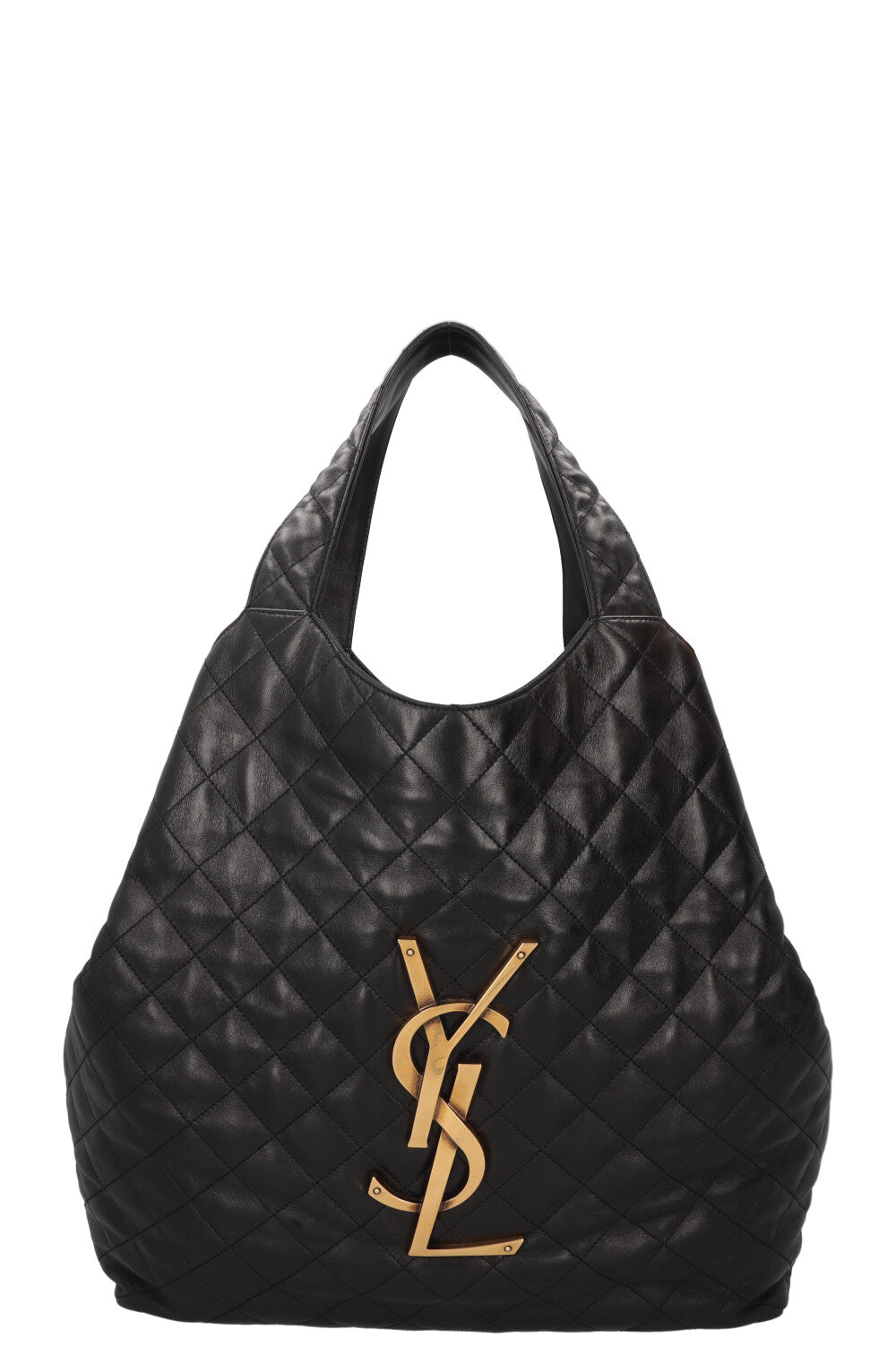 SAINT LAURENT Icare Maxi Quilted Tote Bag Black