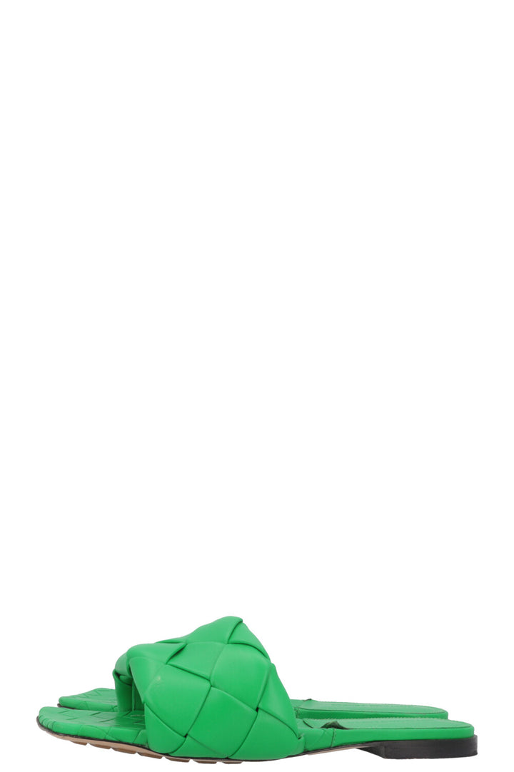 BOTTEGA VENETA Lido Flats Leather Parakeet