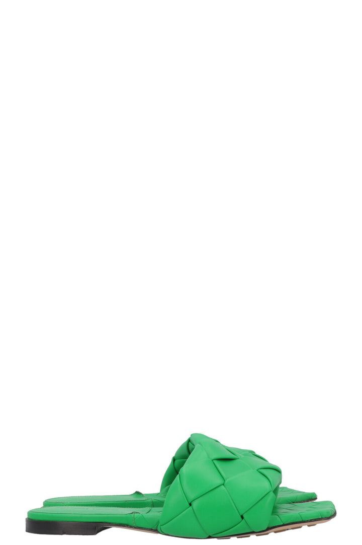 BOTTEGA VENETA Lido Flats Leather Parakeet