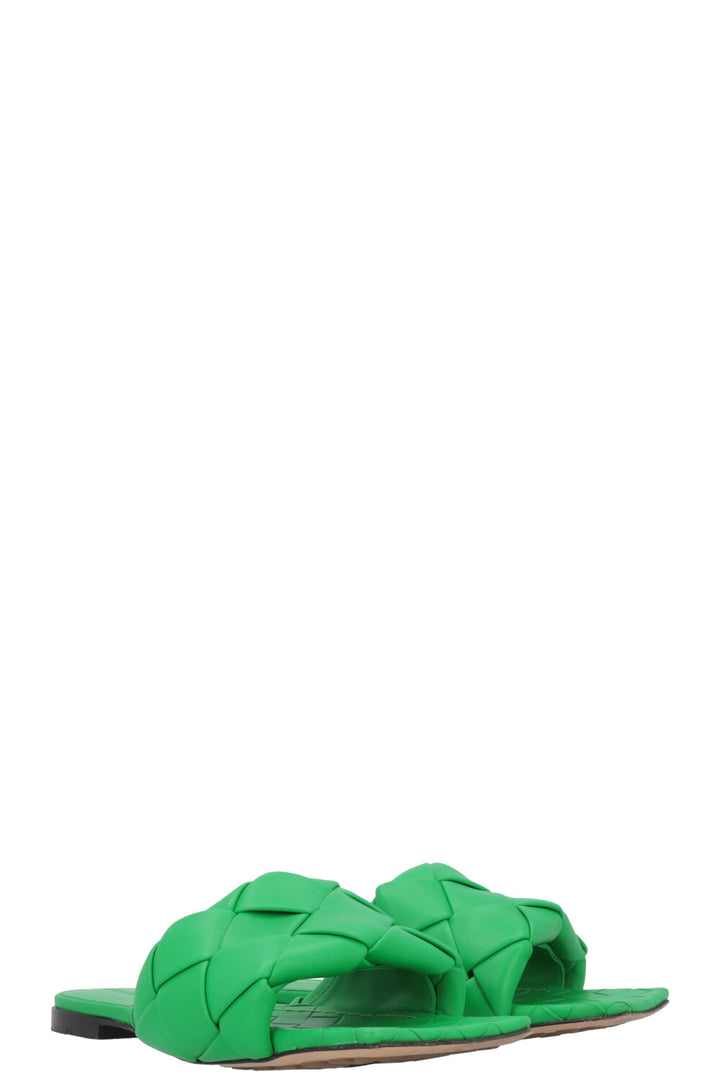 BOTTEGA VENETA Lido Flats Leather Parakeet