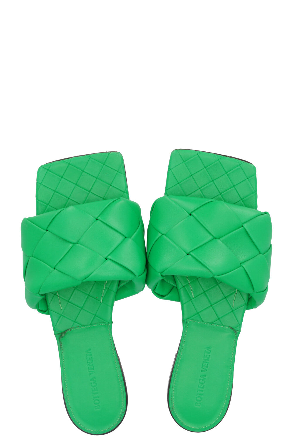 BOTTEGA VENETA Lido Flats Leather Parakeet