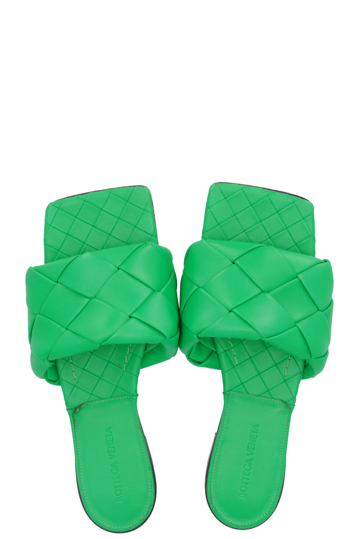 BOTTEGA VENETA Lido Flats Leather Parakeet
