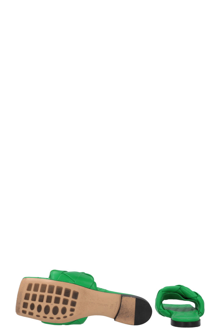 BOTTEGA VENETA Lido Flats Leather Parakeet