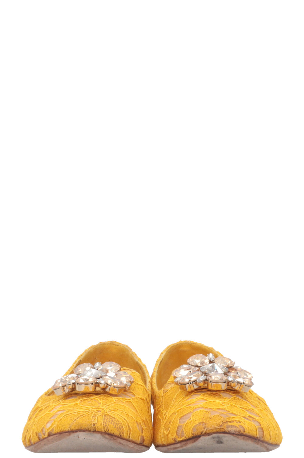DOLCE&GABBANA Bellucci Flats Lace Yellow