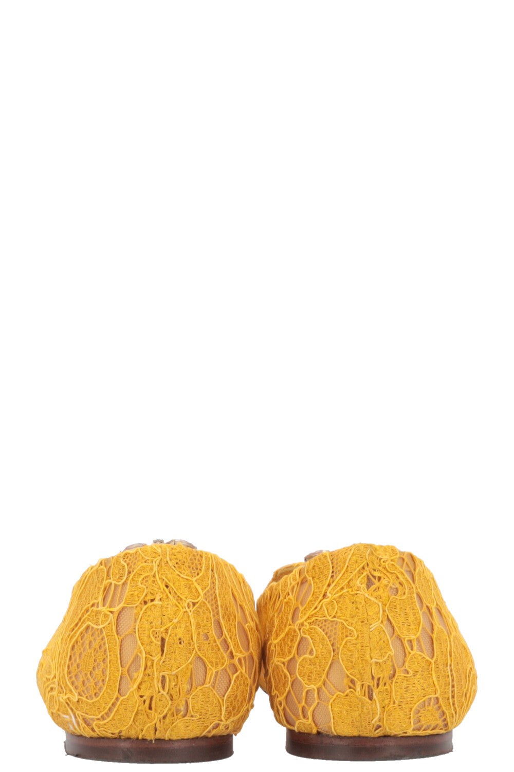 DOLCE&GABBANA Bellucci Flats Lace Yellow
