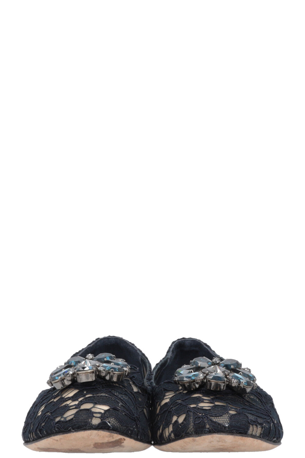 DOLCE&GABBANA Bellucci Flats Lace Navy