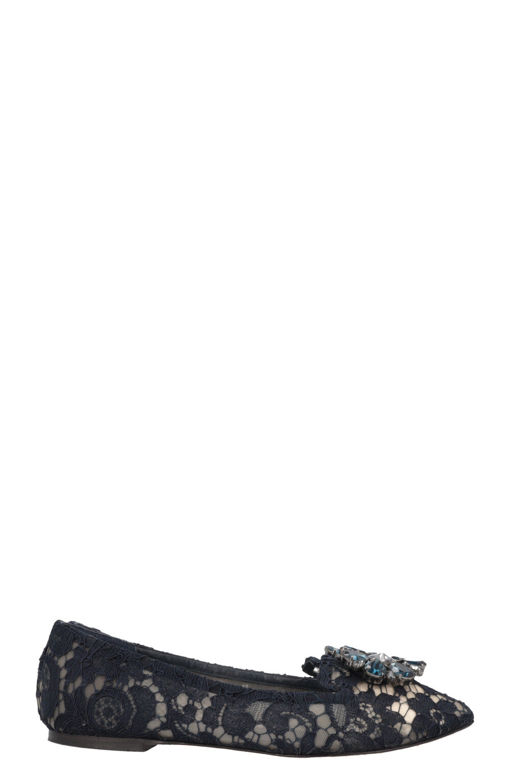 DOLCE&GABBANA Bellucci Flats Lace Navy