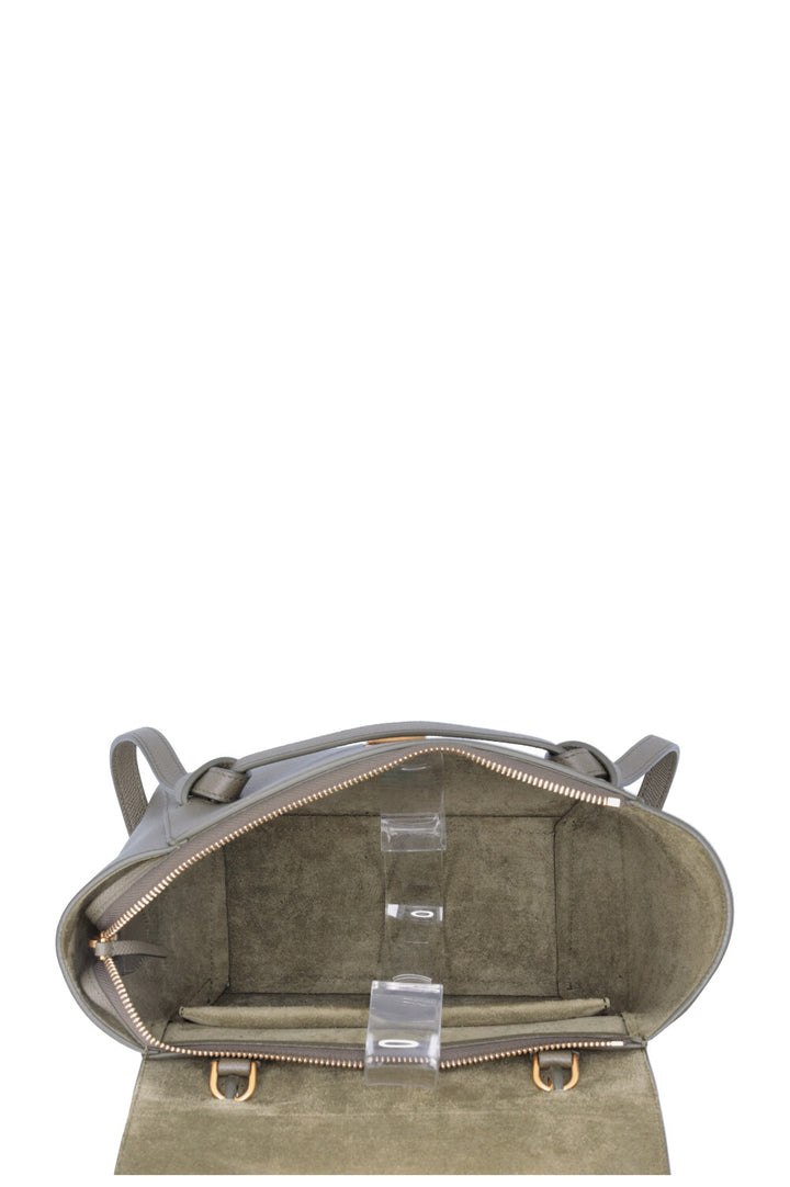 CELINE Micro Belt Bag Leather Army Green