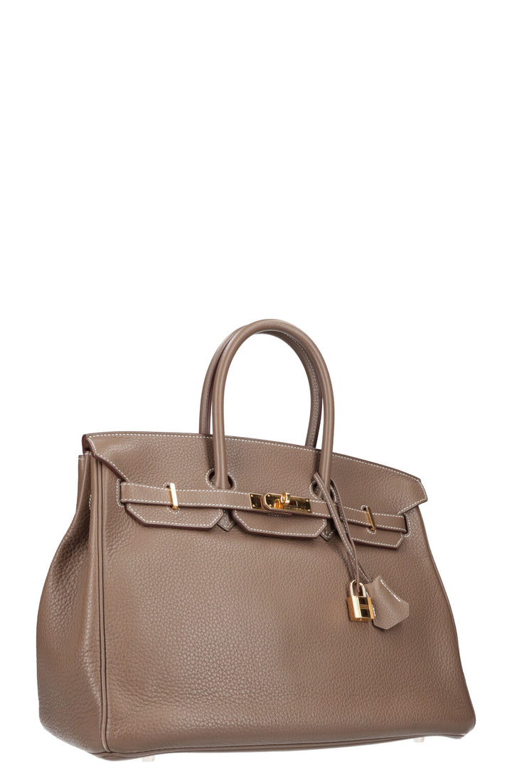 HERMES Birkin 35 Etoupe Clemence