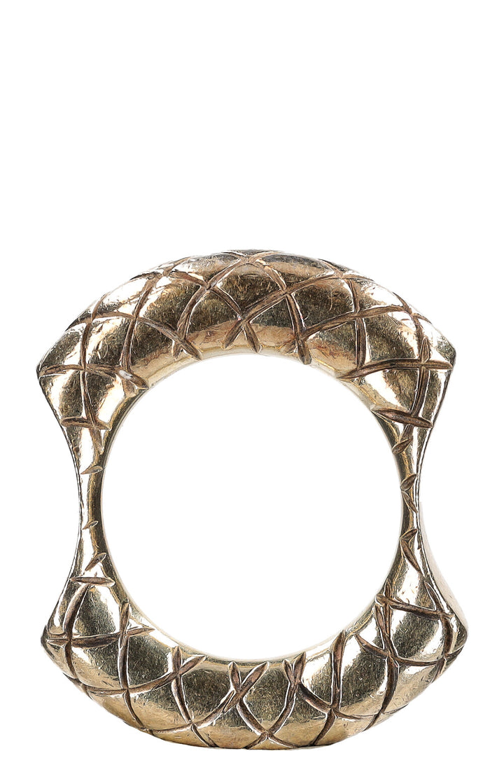 BOTTEGA VENETA Intrecciato Ring Silver Gold Plated