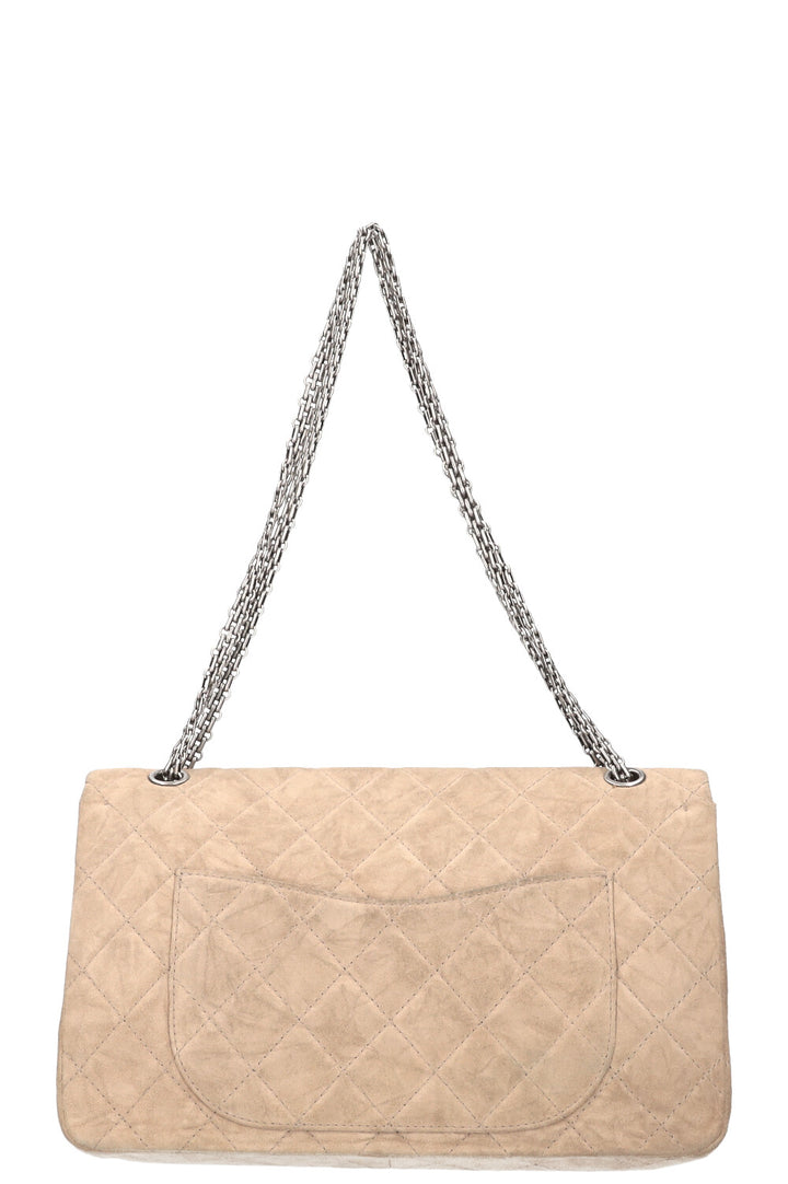 CHANEL 2.55 Réédition Daim Beige