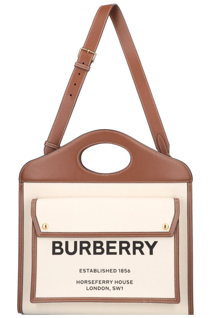 BURBERRY Pocket Tote Large Canvas