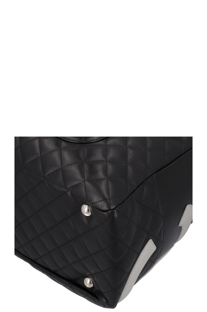 CHANEL 2005 Cambon Bag Black Grey