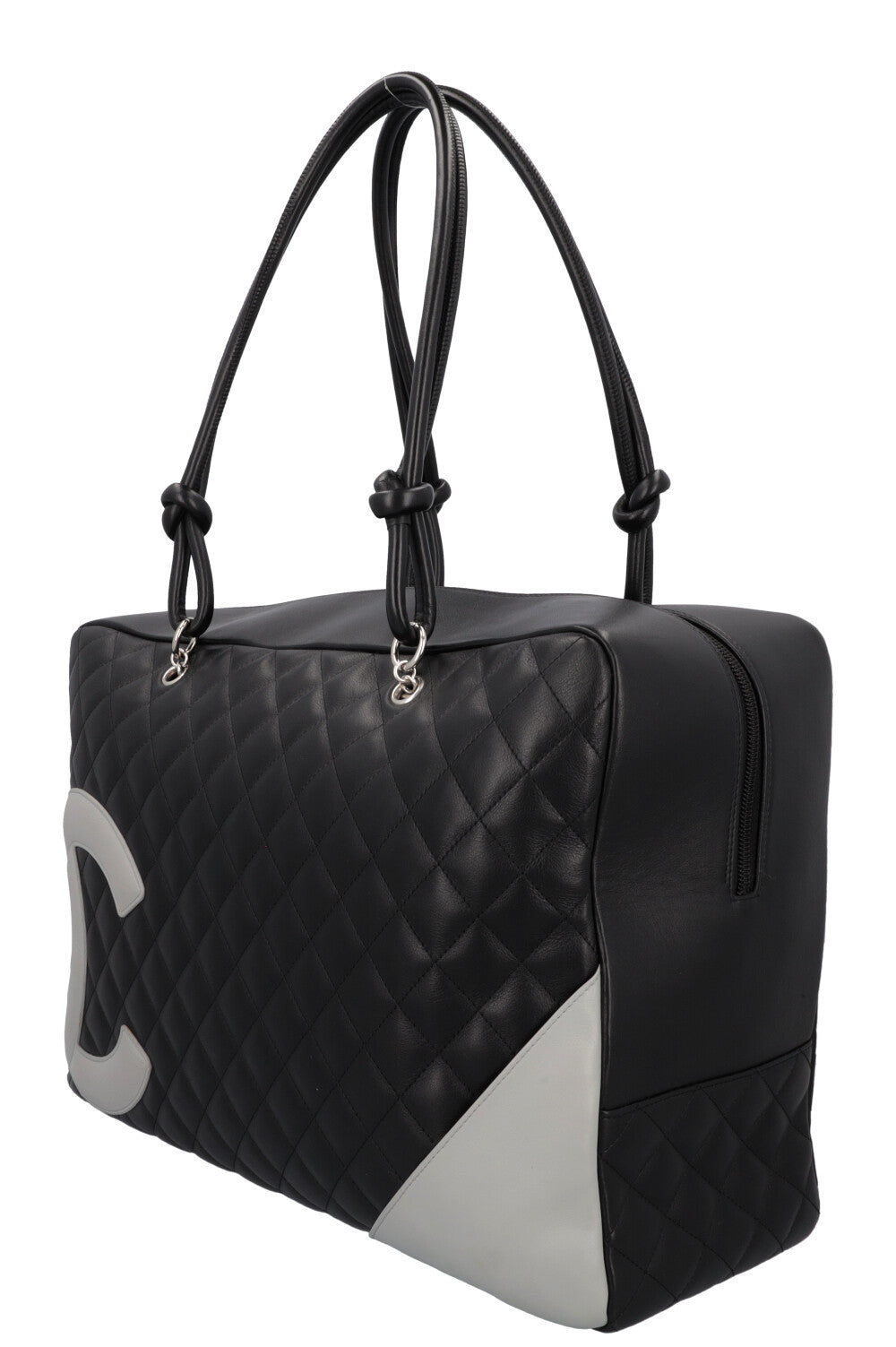 CHANEL 2005 Cambon Bag Black Grey