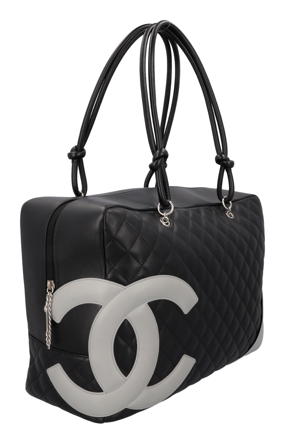 CHANEL 2005 Cambon Bag Black Grey