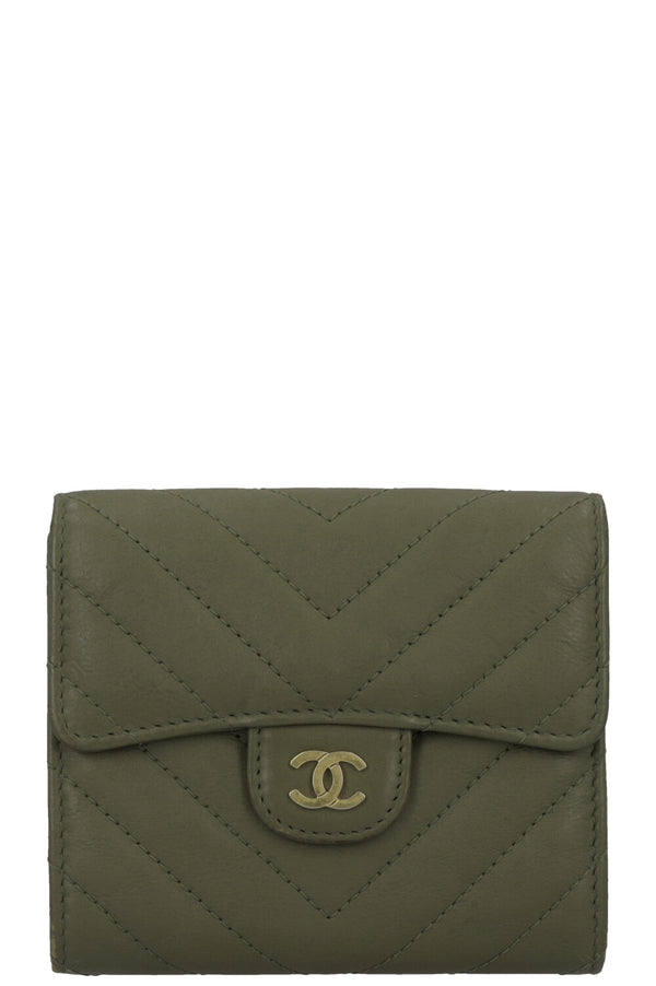 CHANEL Classic Flap Small Wallet Olive