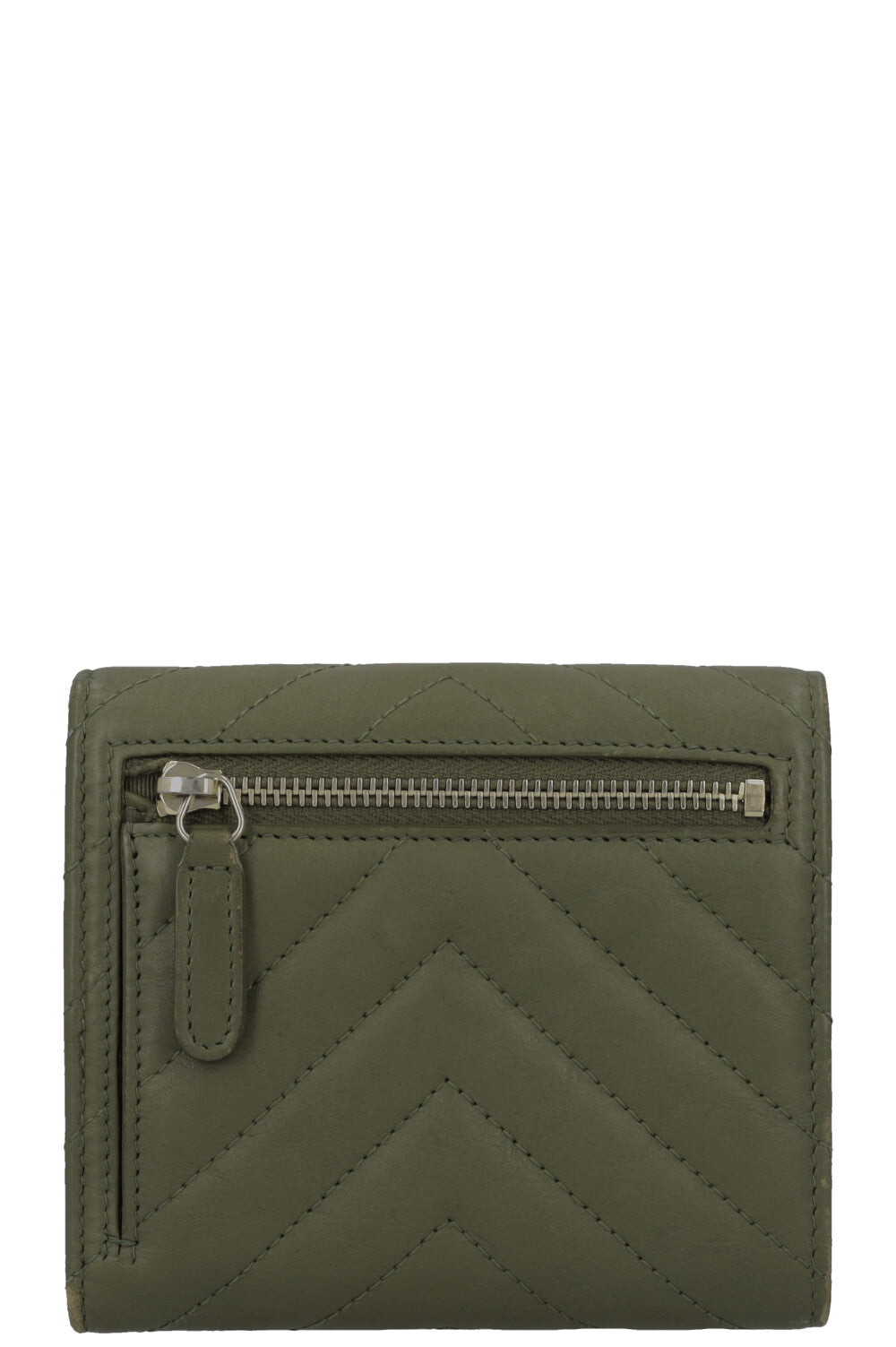 CHANEL Classic Flap Small Wallet Olive