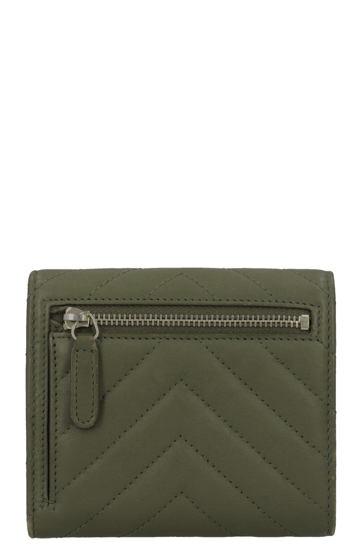 CHANEL Classic Flap Small Wallet Olive