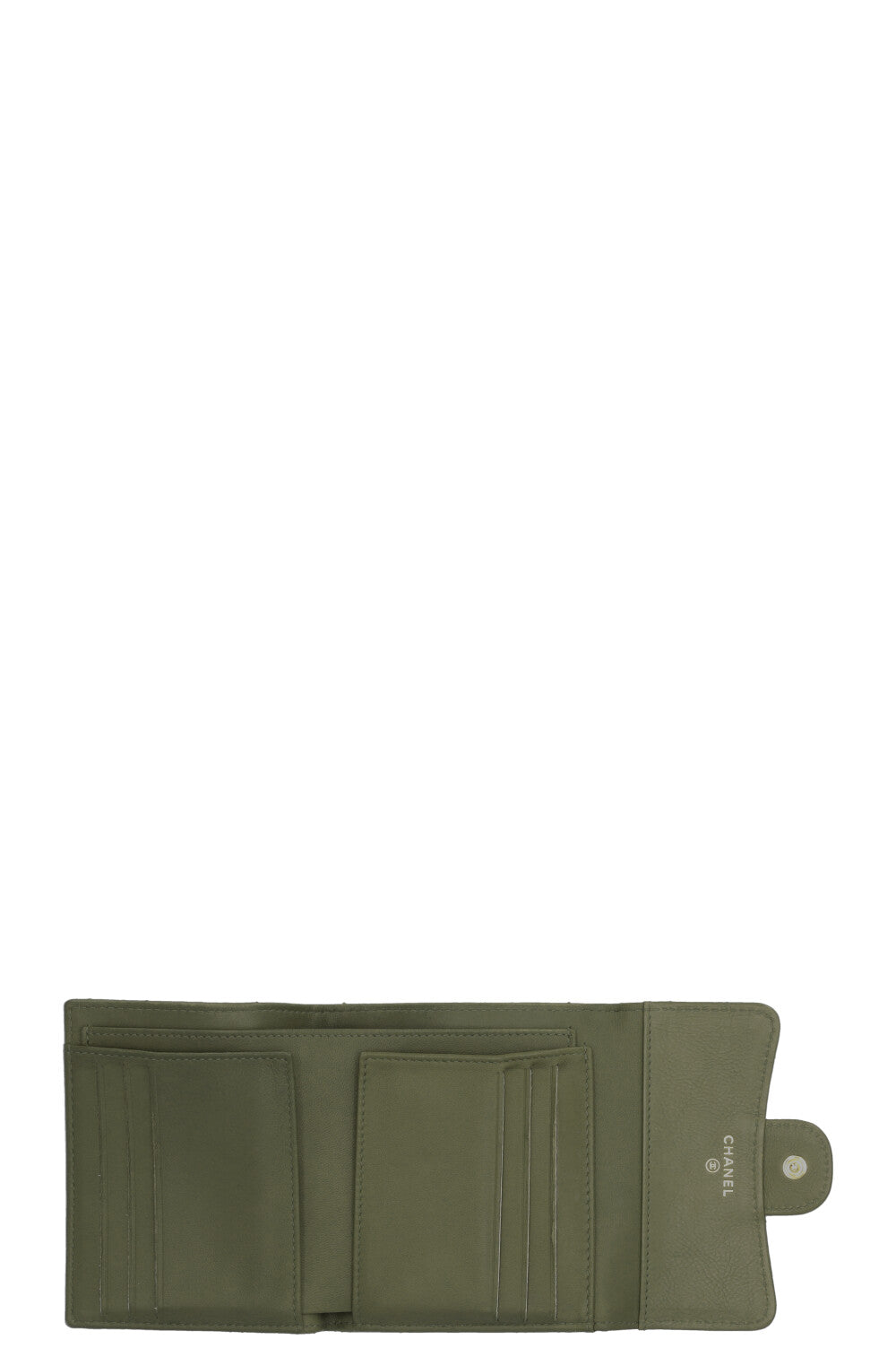 CHANEL Classic Flap Small Wallet Olive