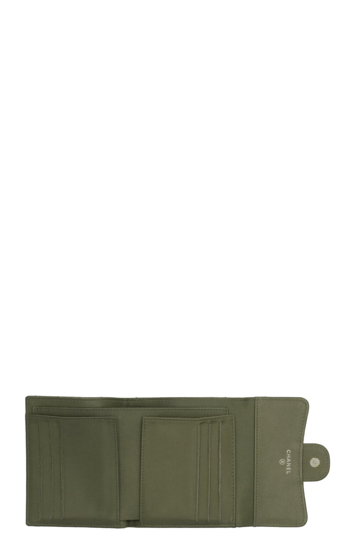 CHANEL Classic Flap Small Wallet Olive