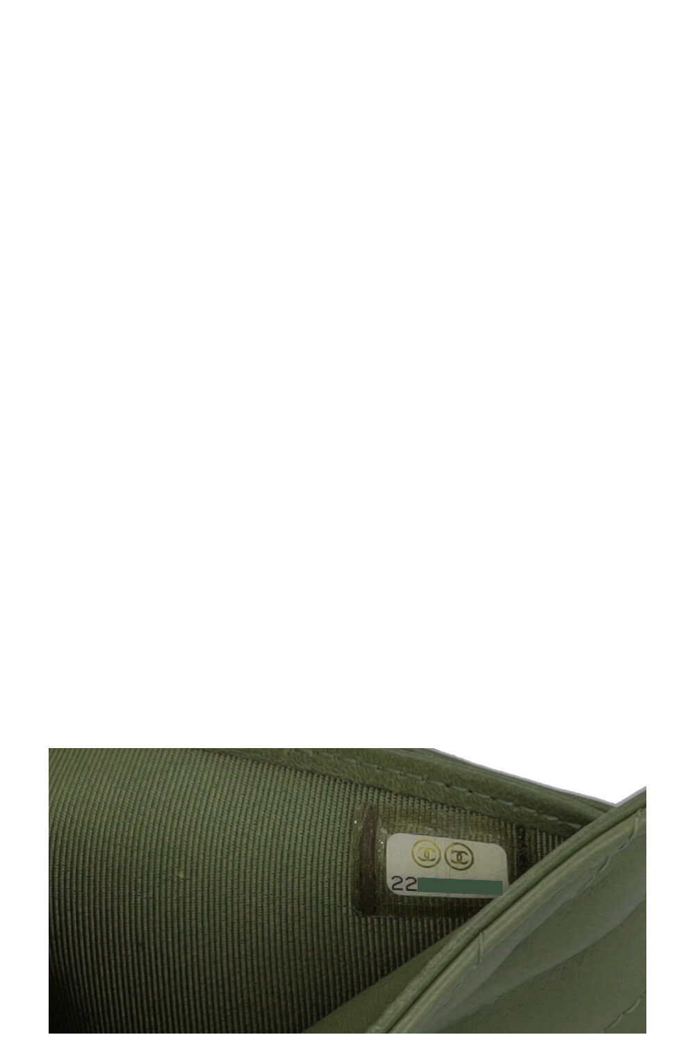 CHANEL Classic Flap Small Wallet Olive