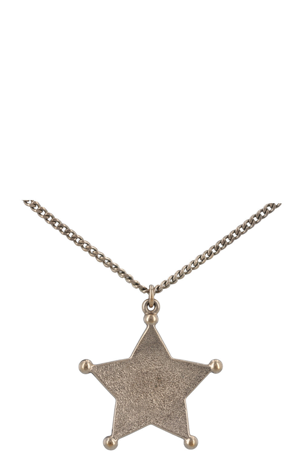 CHANEL 2014 Paris Dallas Star Necklace Champagne