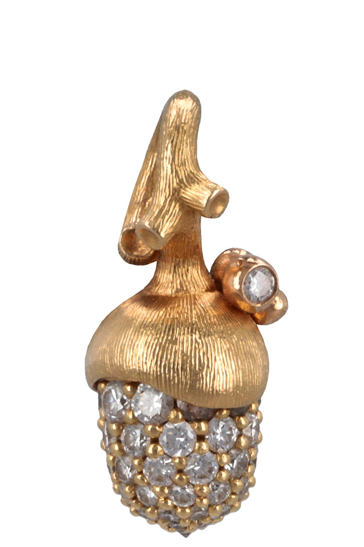 OLE LYNGGAARD Forest Pendant 18Kt Yellow Gold Diamonds