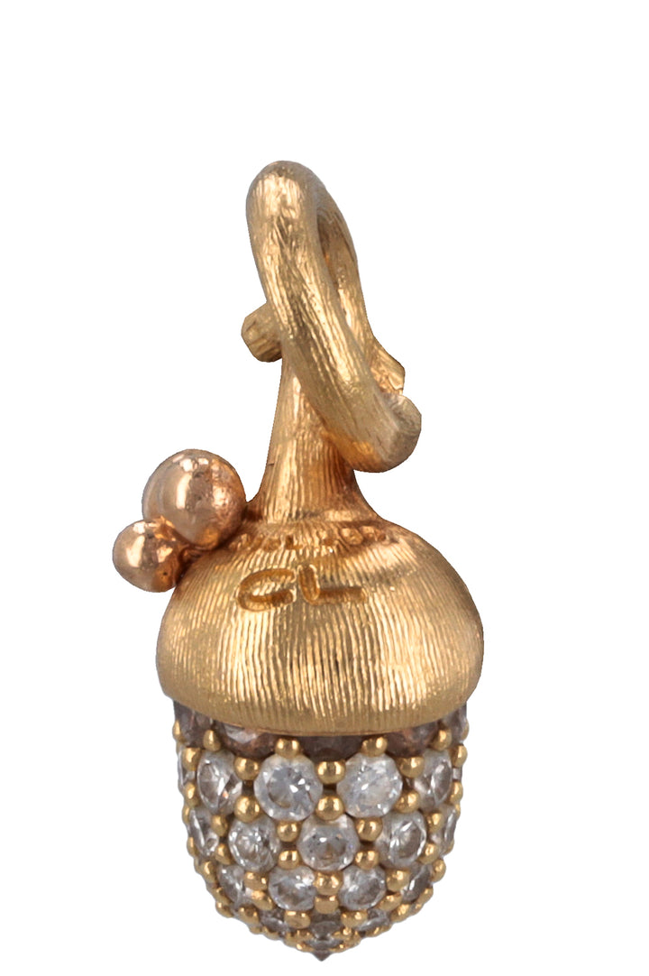 OLE LYNGGAARD Forest Pendant 18Kt Yellow Gold Diamonds