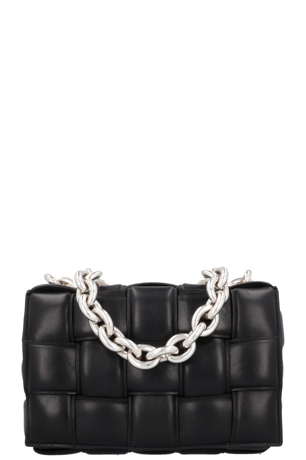 BOTTEGA VENETA Chain Cassette Bag Black Silver