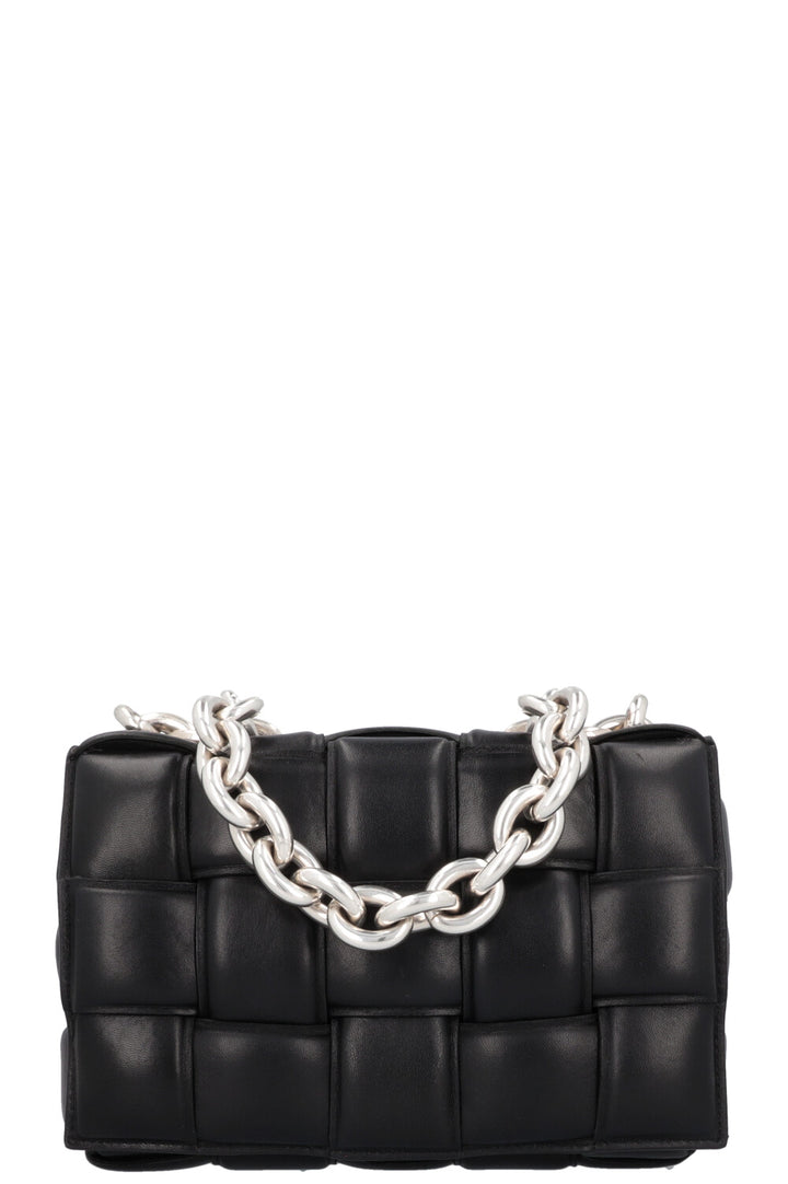 BOTTEGA VENETA Chain Cassette Bag Black Silver