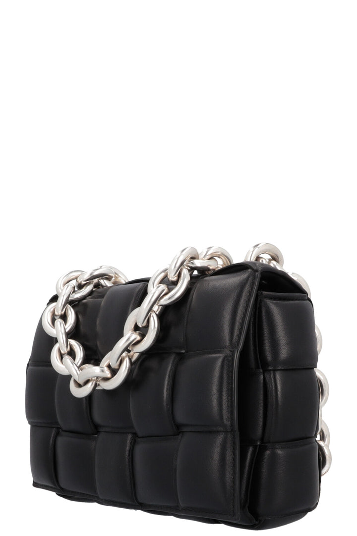 BOTTEGA VENETA Chain Cassette Bag Black Silver