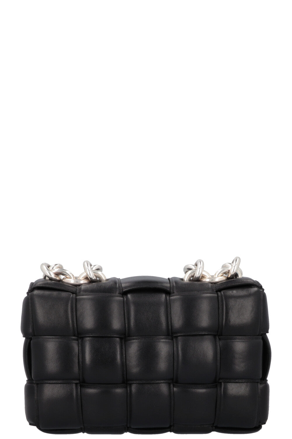 BOTTEGA VENETA Chain Cassette Bag Black Silver
