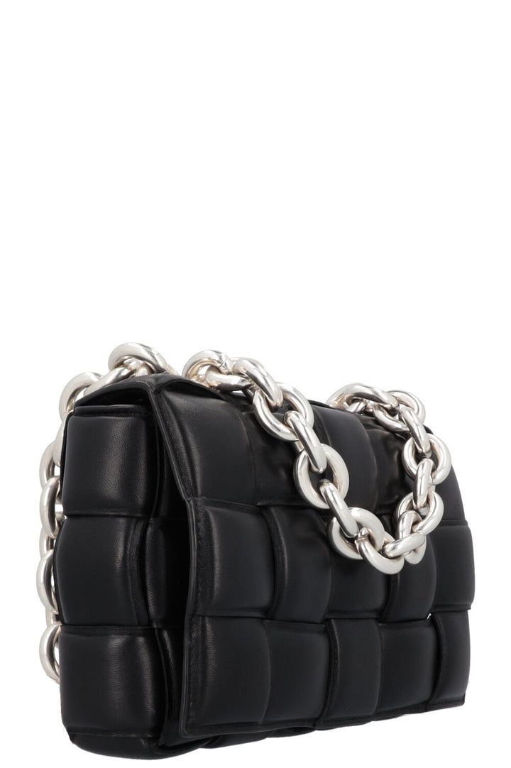 BOTTEGA VENETA Chain Cassette Bag Black Silver