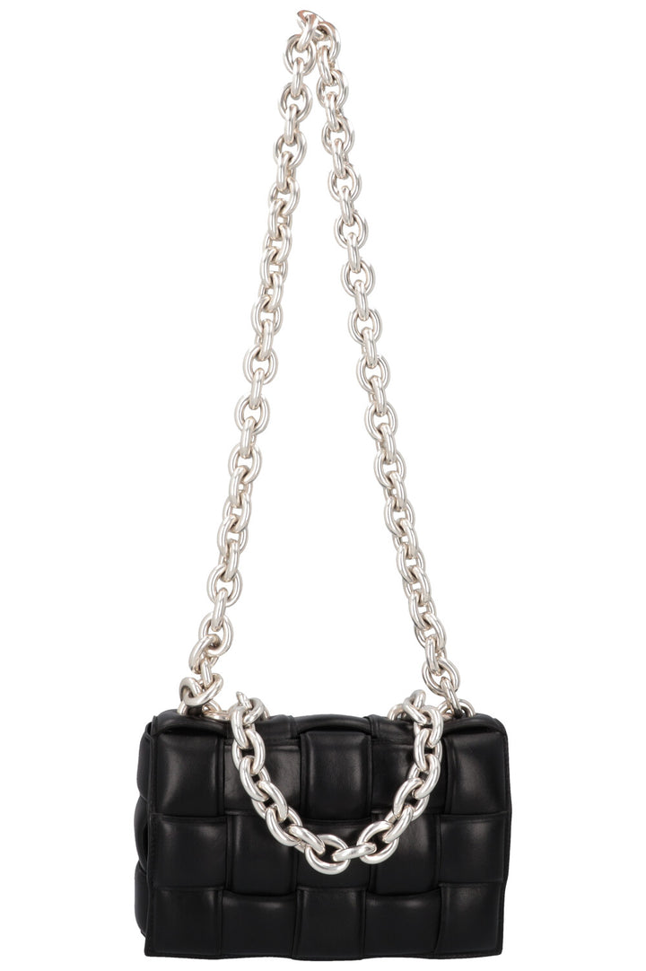 BOTTEGA VENETA Chain Cassette Bag Black Silver
