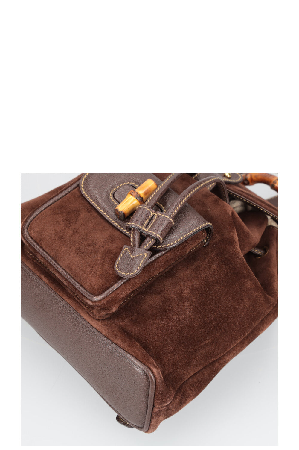 GUCCI Bamboo Backpack Suede – REAWAKE