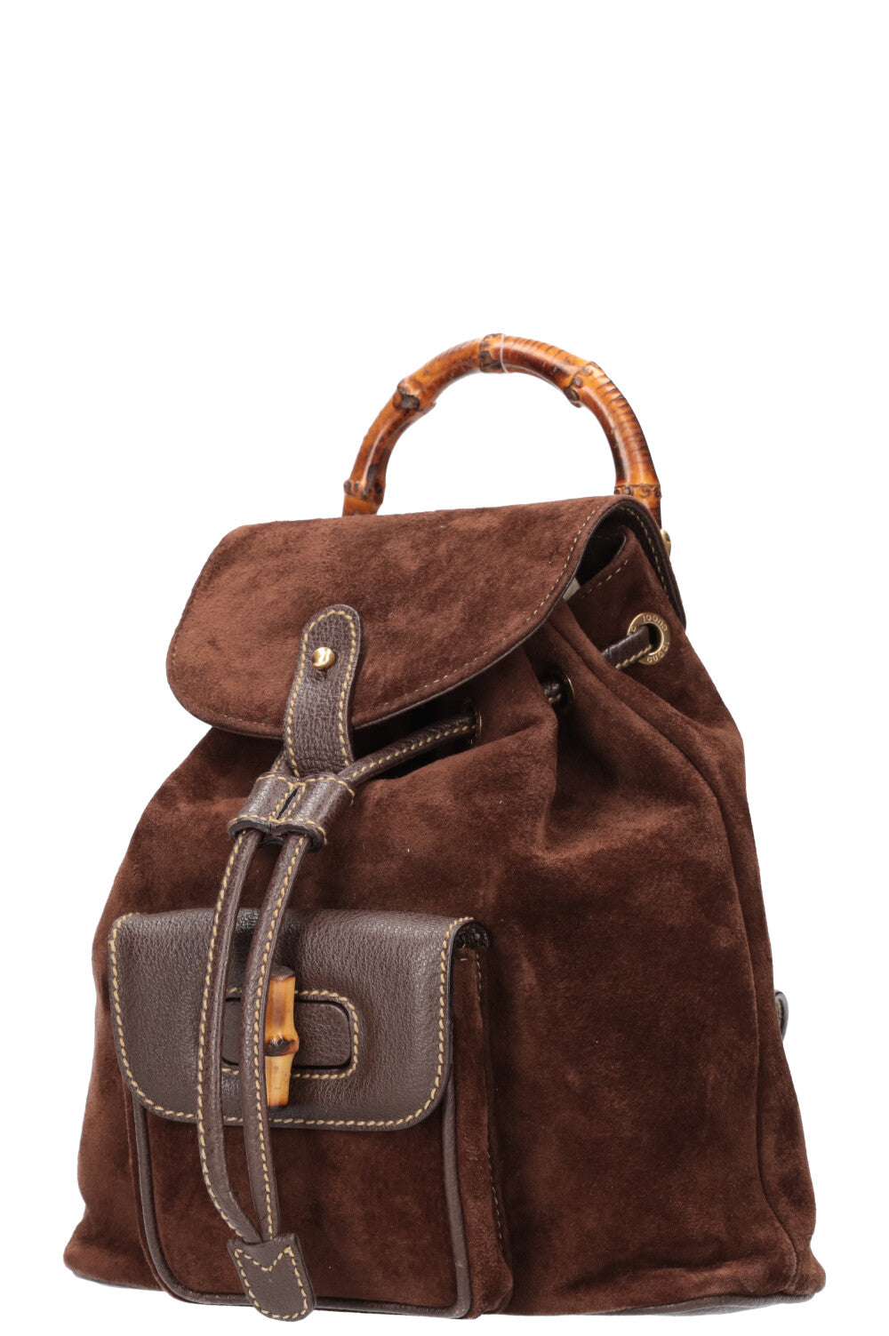 GUCCI Bamboo Backpack Suede – REAWAKE