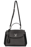 LOUIS VUITTON Lock Me Ever MM Handbag Black Leather