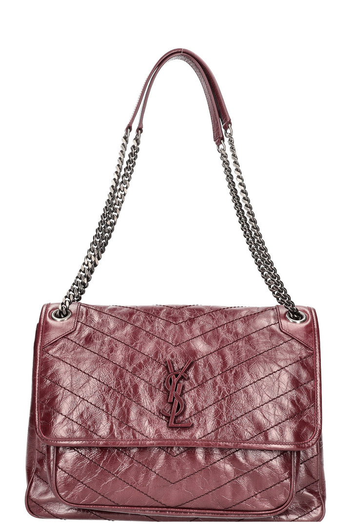 SAINT LAURENT Sac Niki moyen Bordeaux