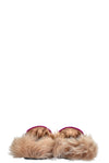 GUCCI Princetown Slippers Velvet Pink
