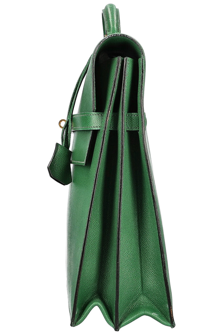 HERMÈS Kelly Depeche 38 Courchevel Green