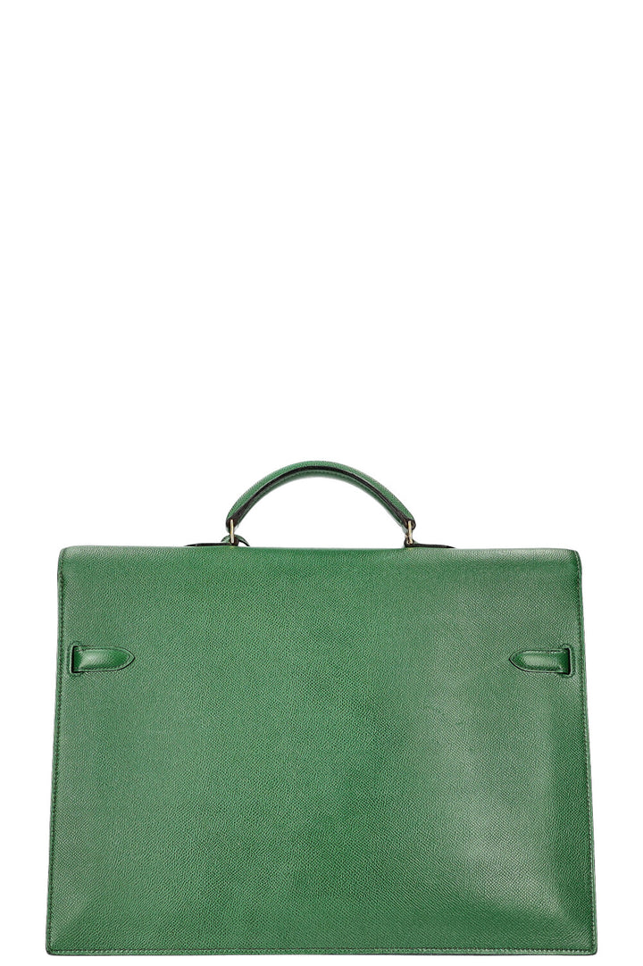 HERMÈS Kelly Depeche 38 Courchevel Green