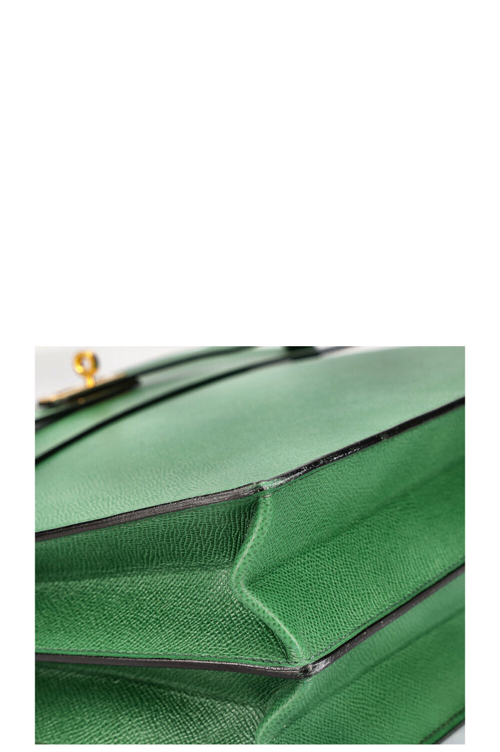 HERMÈS Kelly Depeche 38 Courchevel Green