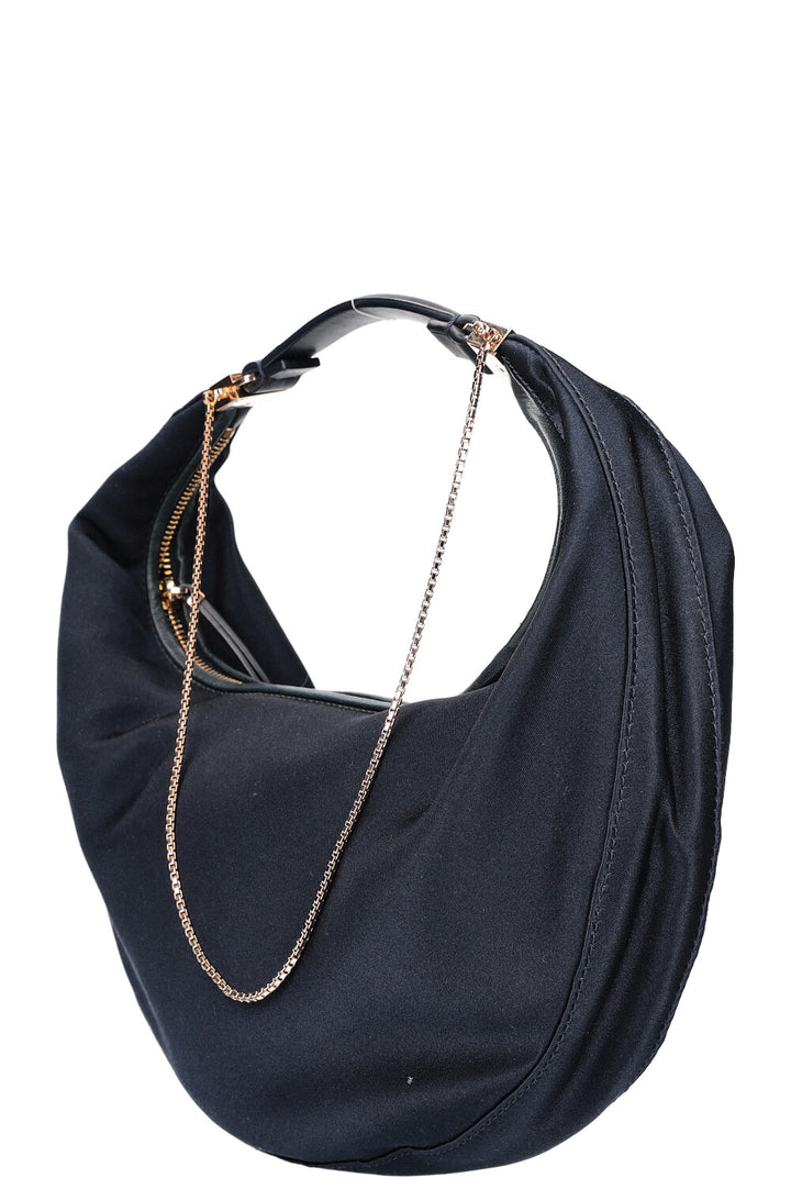 THE ROW Sling Bag Navy Satin