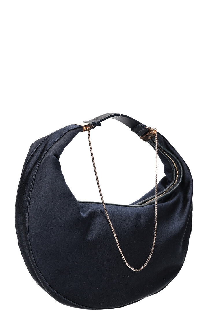 THE ROW Sling Bag Navy Satin