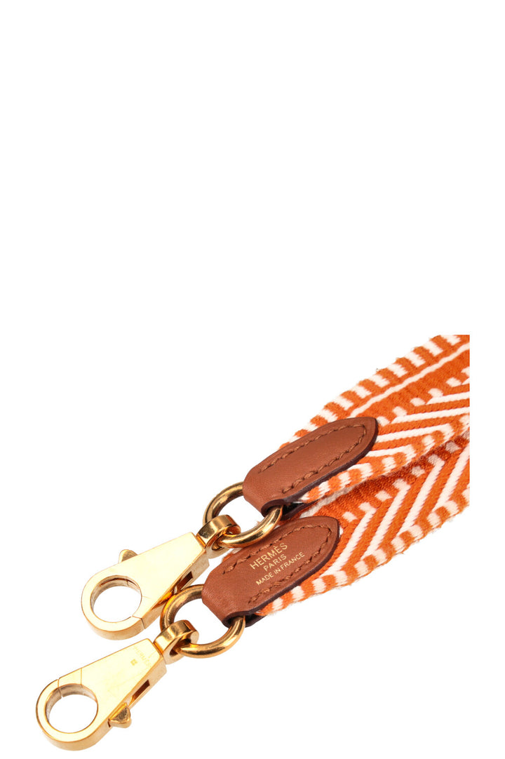 HERMÈS Sangle Cavale 25mm Strap Orange